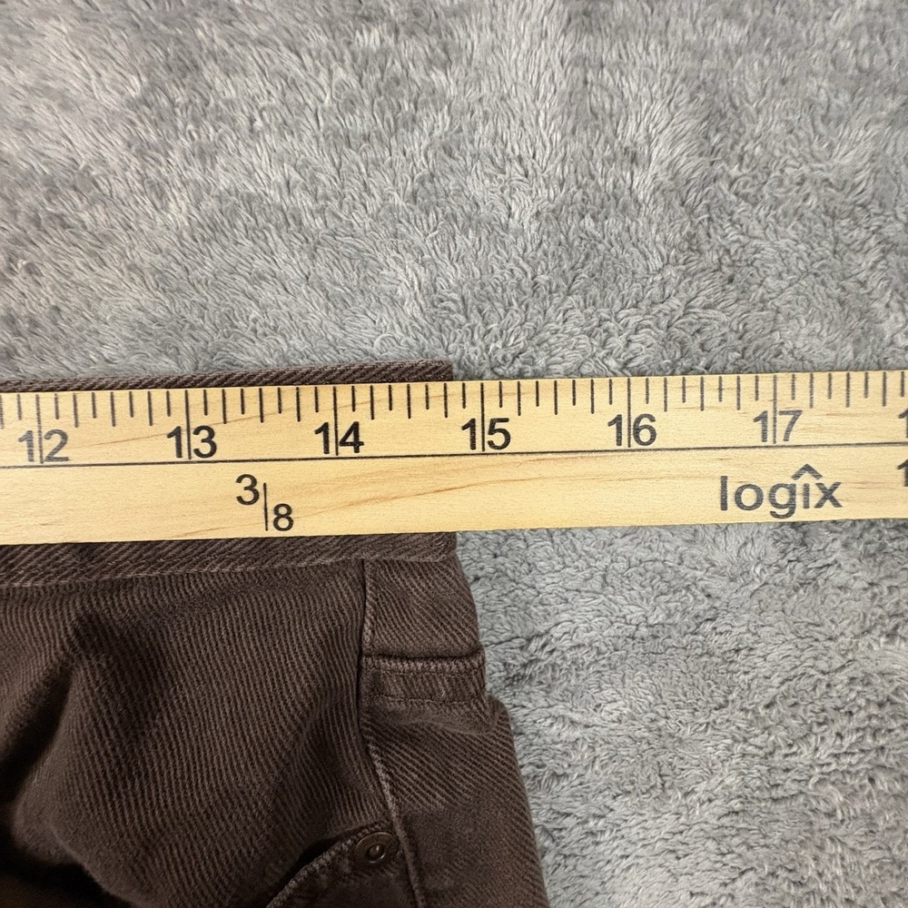 L.L. Bean Womens 10 (29.5x29.25) Brown Straight Leg Cotton Mom‎ Jeans SEE DESC - Picture 7 of 10